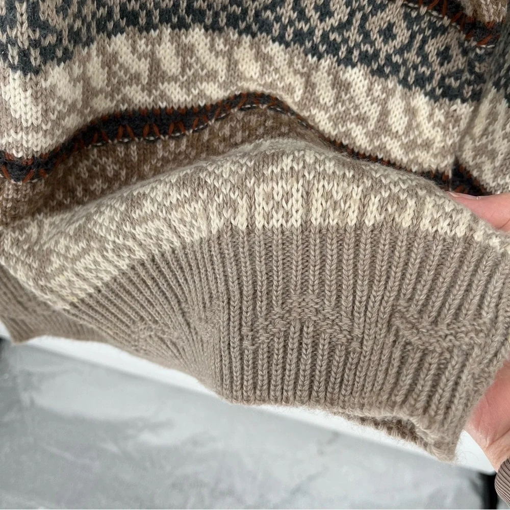The Italian Sweater Co Vintage Mens Wool/Acrylic Sweater Size L Grandpa